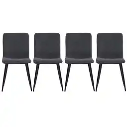 Tesco Living and Home Set of 4 Modern Urban Style Armless Dining Chairs offer