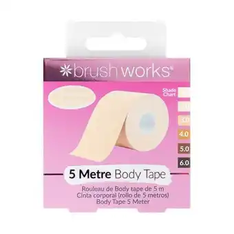 Tesco Brushworks Body Tape Shade 1.0 - Vanilla offer