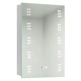 Tesco Living and Home Wall Mount LED Mirror Cabinet with Demister Pad for Bathroom offer