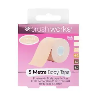 Tesco Brushworks Body Tape Shade 2.0 - Latte offer