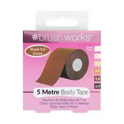 Tesco Brushworks Body Tape Shade 5.0 - Cocoa offer