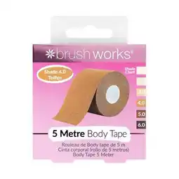 Tesco Brushworks Body Tape Shade 4.0 - Toffee offer