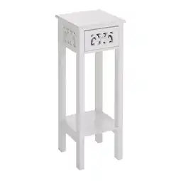 Tesco Living and Home French-Style Console Table with Drawer - White offer