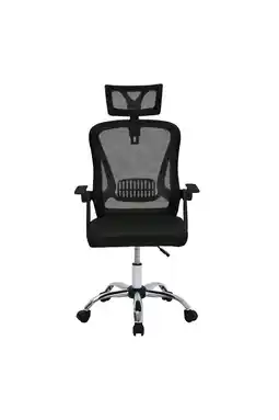 Tesco Living and Home Swivel Office Chair with Headrest - Black offer