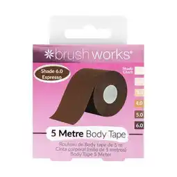 Tesco Brushworks Body Tape Shade 6.0 - Espresso offer