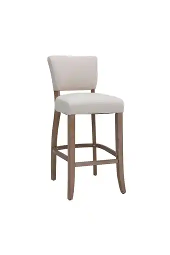 Tesco Living and Home Set of 2 Linen Bar Stool Bar Height for Kitchen Island Cafe - Beige offer