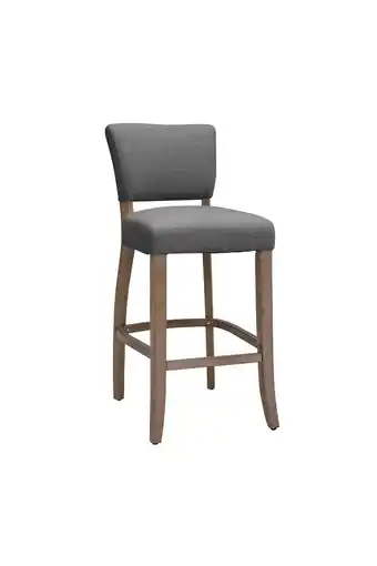 Tesco Living and Home Set of 2 Linen Bar Stool Bar Height for Kitchen Island Cafe - Light Grey offer