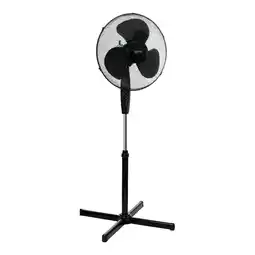 Tesco Igenix DF1655BL Pedestal Fan, 16 Inch, 40 W, Oscillating, 3 Speeds, Black offer