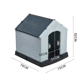 Tesco Living and Home Outdoor Waterproof Dog House with Air Vents and Door offer