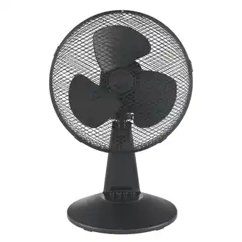 Tesco Igenix DF1210BL Portable Desk Fan, 12 Inch, 3 Speed, Black offer