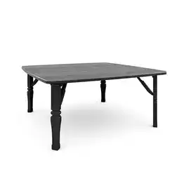 Tesco Living and Home Square 80cm Wooden Folding Coffee Table - Black offer