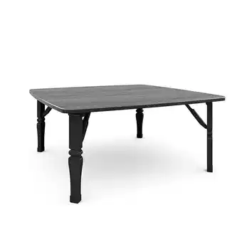 Tesco Living and Home Square 80cm Wooden Folding Coffee Table - Black offer