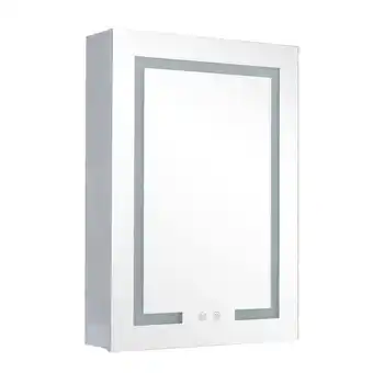 Tesco Living and Home Rectangular 1 Door LED Dimmable Mirror Cabinet offer