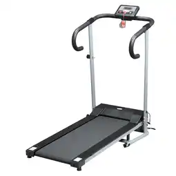 Tesco HOMCOM 1.25HP Motorised Electric Treadmill Running Machine Folding offer