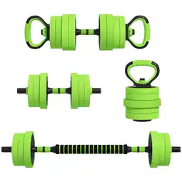 Tesco SPORTNOW Weight Dumbbells Set, Barbell, Kettlebell, Push Up Stand,20kg offer