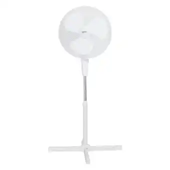 Tesco Igenix DF1655 Pedestal Fan, 16 Inch, 50 W, Oscillating, 3 Speeds, White offer