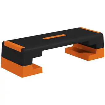 Tesco SPORTNOW 15cm/20cm/25cm Aerobic Step Platform for Home, Orange offer