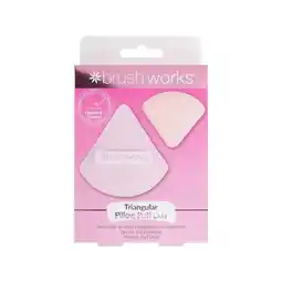 Tesco Brushworks Triangular Pillow Puff Duo offer