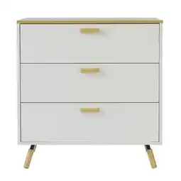 Tesco Living and Home Wooden Side Cabinet with 3 Drawers offer