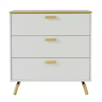 Tesco Living and Home Wooden Side Cabinet with 3 Drawers offer