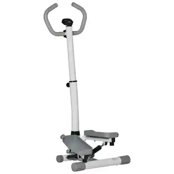 Tesco HOMCOM Adjustable Twist Stepper Step Machine For Home Gym Aerobic offer