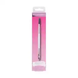 Tesco Brushworks White & Gold Brow Duo Brush offer