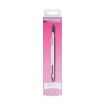 Tesco Brushworks White & Gold Brow Duo Brush offer