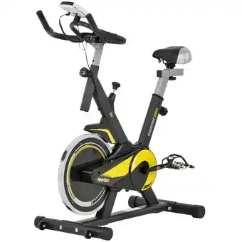 Tesco HOMCOM Exercise Bike Cycling w/ Adjustable Resistance LCD Display offer