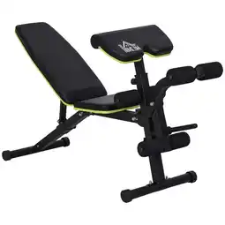 Tesco HOMCOM Multi-Functional Sit-Up Dumbbell Weight Bench Adjustable Home offer