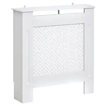 Tesco HOMCOM Radiator Cover Heating Cabinet Solid MDF Small Sized White offer