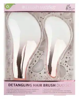 Tesco Brushworks Detangling Hair Brush Duo Set offer