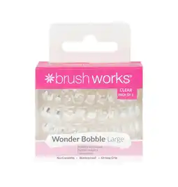 Tesco Brushworks Wonder Bobble Large Clear (Pack of 5) offer