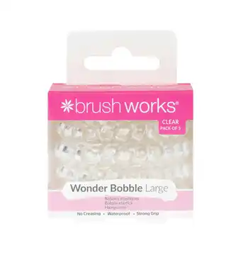 Tesco Brushworks Wonder Bobble Large Clear (Pack of 5) offer