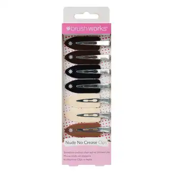 Tesco Brushworks Nude No Crease Hair Clips (Pack of 8) offer