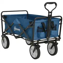 Tesco Outsunny Folding Outdoor Storage Trolley Cart Bag Telescopic Handle offer