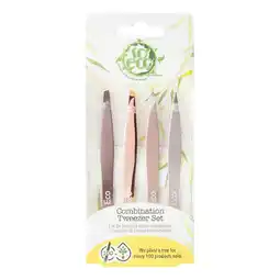 Tesco So Eco 4 Piece Tweezer Set - Rose Gold offer