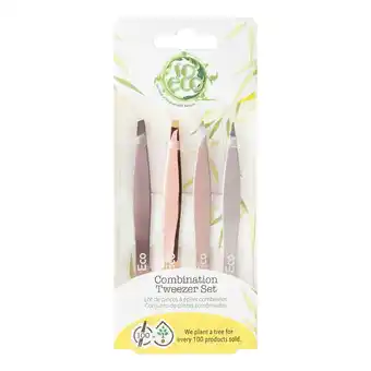 Tesco So Eco 4 Piece Tweezer Set - Rose Gold offer