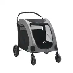 Tesco Living and Home Collapsible Pet Stroller for Cats and Dogs offer