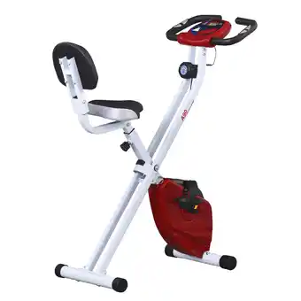 Tesco HOMCOM Magnetic Resistance Exercise Bike Foldable LCD Adjustable Seat offer