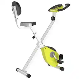 Tesco HOMCOM Magnetic Resistance Exercise Bike Foldable LCD Adjustable Seat offer