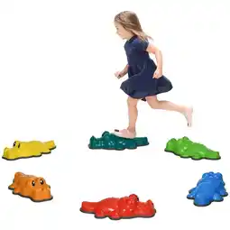 Tesco ZONEKIZ 6PCs Kids Kids Stepping Stones w/ Anti-Slip Edge, Indoor and Outdoor offer