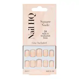 Tesco Nail HQ Square Nude offer