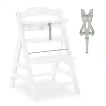 Tesco Hauck Alpha+ Wooden Highchair - White offer