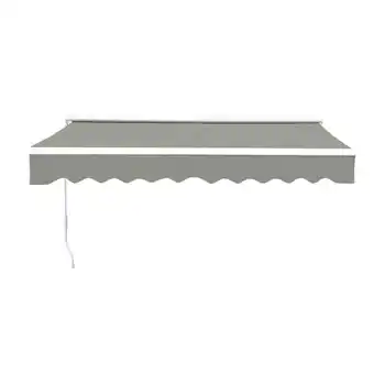 Tesco Living and Home Outdoor Retractable Patio Awning for Window and Door - 400cm W x 300cm D offer