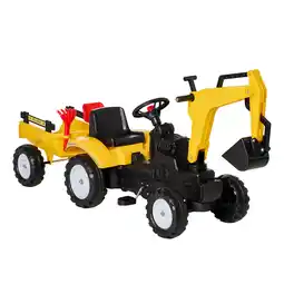 Tesco HOMCOM Kids Pedal Go Kart Children Ride On Digger Tractor Toy Car For 3-6 Years offer