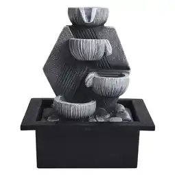 Tesco Living and Home Garden Resin Fountain with LED Light offer