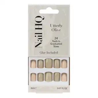 Tesco Nail HQ Utterly Olive Square Nails offer