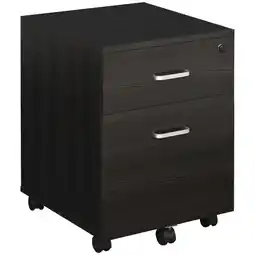 Tesco Vinsetto 2-Drawer Locking Office Filing Cabinet 5 Wheels Rolling offer