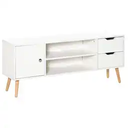 Tesco HOMCOM Modern TV Stand W/ Storage Shelf Media Console Table offer