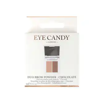 Tesco Eye Candy Duo Brow Powder - Chocolate offer